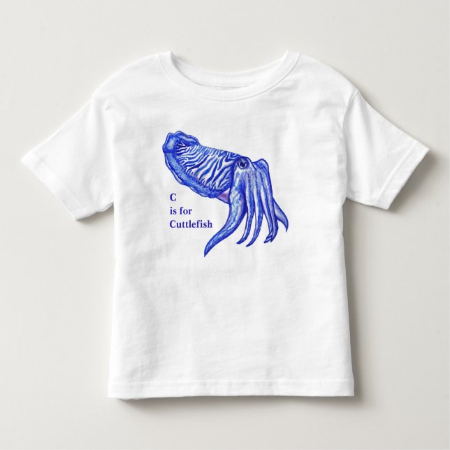 Camiseta De Bebé Bebé de las ilustraciones de las jibias y la (Anverso)