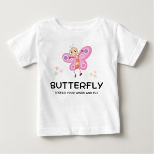 Camiseta De Bebé Bebé de mariposa T-Shirt