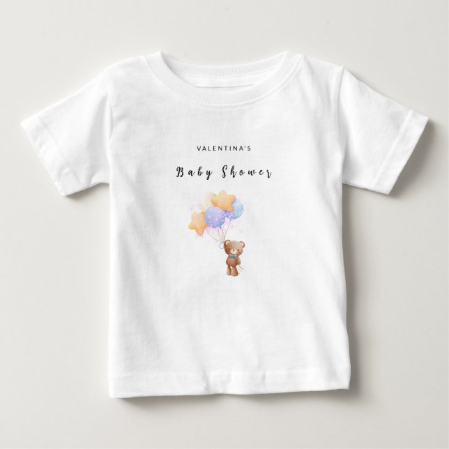Camiseta De Bebé Bebé de osito de peluche fiesta  (Anverso)
