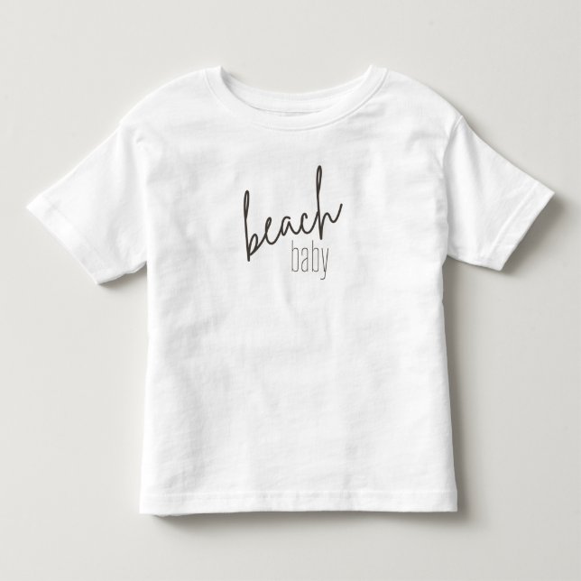 Camiseta De Bebé bebe de playa. Toddler T-Shirts (Anverso)