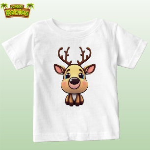 Camiseta De Bebé Bebé de reno lindo Personalizado Fawn