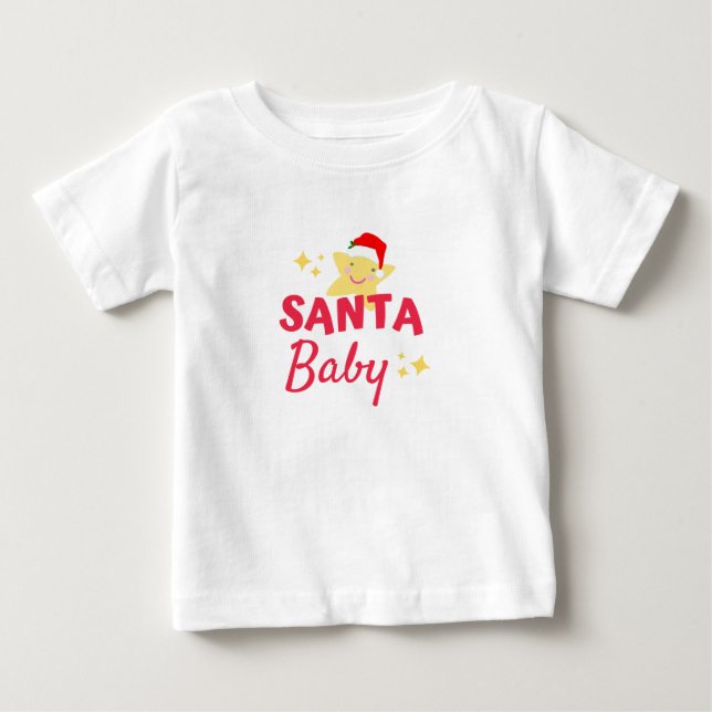Camiseta De Bebé bebé de Santa (Anverso)