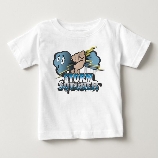 Camiseta De Bebé Bebé de Squasher de la tormenta (Anverso)