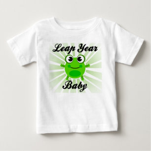 Camiseta De Bebé Bebé del año bisiesto, camiseta linda del bebé 