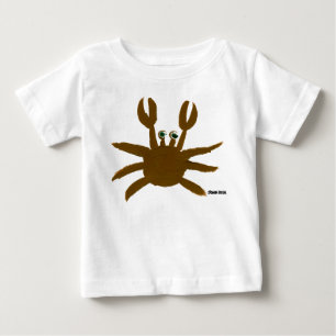 Camiseta De Bebé Bebé del arte: Cangrejo y gaviota locos