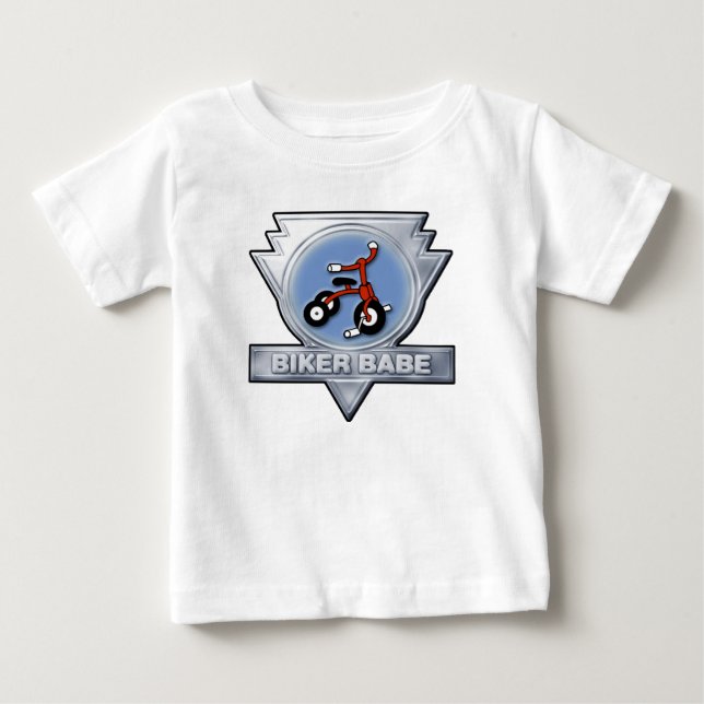 Camiseta De Bebé Bebé del bebé del motorista (Anverso)