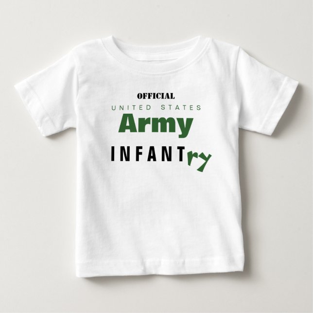 Camiseta De Bebé Bebé del ejército (Anverso)