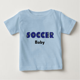 Camiseta De Bebé Bebé del fútbol en azul