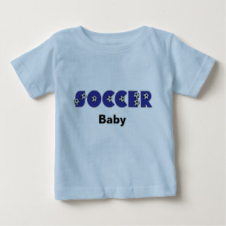 Camiseta De Bebé Bebé del fútbol en azul