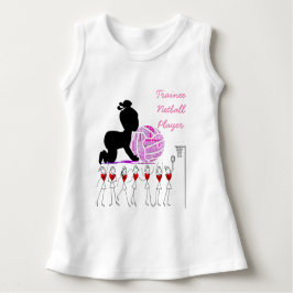 Camiseta De Bebé Bebé del Netball del jugador del aprendiz