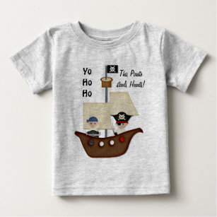 Camiseta De Bebé Bebé del tesoro del barco pirata