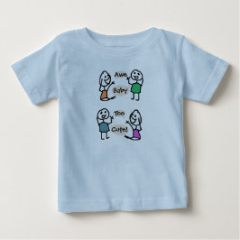 Camiseta De Bebé Bebé demasiado lindo traje orgánico de RoseWrites