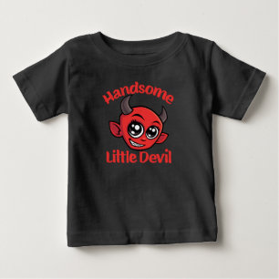 Camiseta De Bebé Bebé Diablillo Guapo Personaje de Dibujos Animados