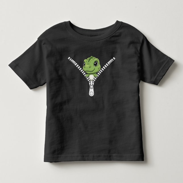 Camiseta De Bebé Bebé dinosaurio lindo Peek  (Anverso)