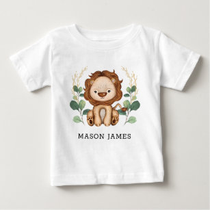 Camiseta De Bebé Bebé dulce león jungla Safari Animal Boy Wild One