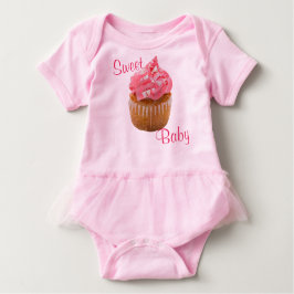 Camiseta De Bebé Bebé dulce pastel geométrico rosado