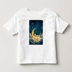 Camiseta De Bebé Bebé durmiendo en la luna