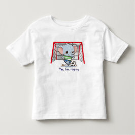 Camiseta De Bebé Bebé elefante lindo jugando fútbol 