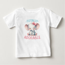 Camiseta De Bebé Bebé elefante totalmente adorable