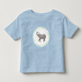 Camiseta De Bebé Bebe Elephant Blue Invitada De Honor