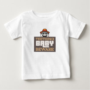Camiseta De Bebé Bebé en Dentición Cuidado Divertido