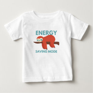 Camiseta De Bebé bebé en modo de ahorro de energía