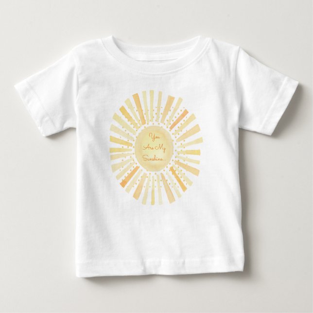 Camiseta De Bebé Bebé, eres mi Naranja amarillo sol (Anverso)