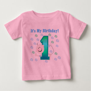 Camiseta De Bebé Bebé es mi 1r cumpleaños