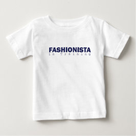 Camiseta De Bebé Bebé: fashionista-en el entrenamiento