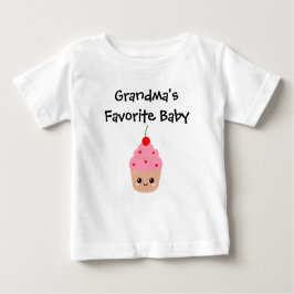 Camiseta De Bebé Bebé favorito de la abuela, torta dulce