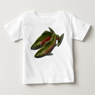 Camiseta De Bebé Bebé Fisher Shirman Baby Salmon Fish Creeper
