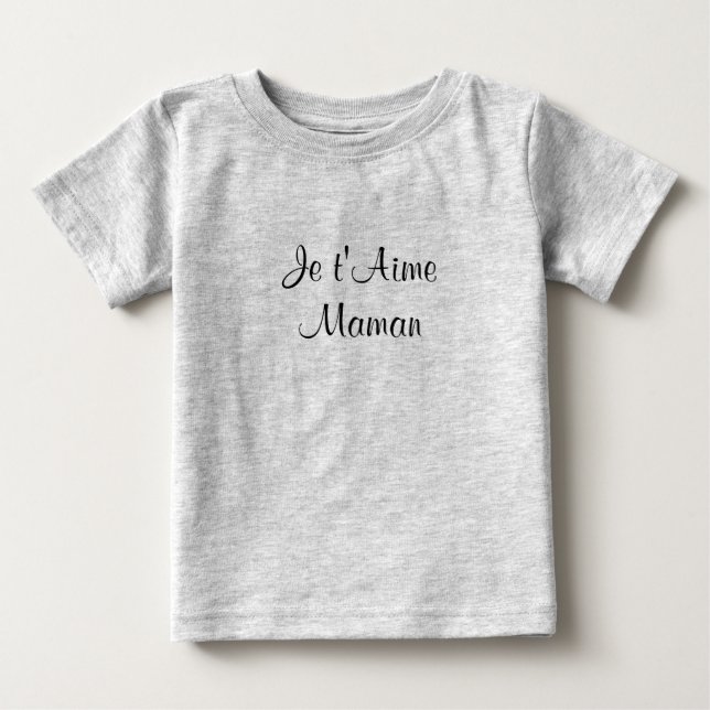 Camiseta De Bebé Bebé francés lindo (Anverso)