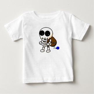 Camiseta De Bebé Bebé fresco del esqueleto de Halloween