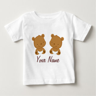 Camiseta De Bebé Bebé gemelo con regalo personalizado