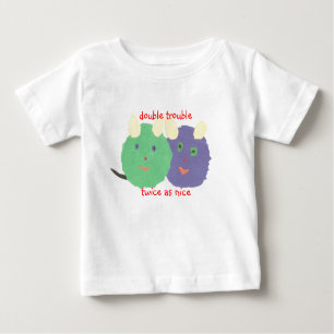 Camiseta De Bebé Bebé gemelo del Kat del karate