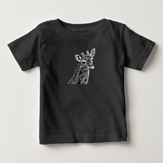 Camiseta De Bebé bebé girafa bebé T-Shirt (Anverso)