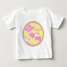 Camiseta De Bebé Bebé Gorra rosa mocoso y caballo sin mangas
