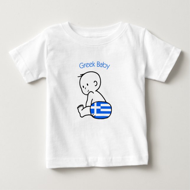 Camiseta De Bebé Bebé griego (Anverso)