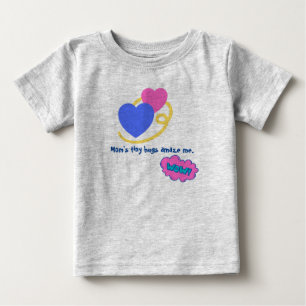 Camiseta De Bebé Bebé Gris Adorable