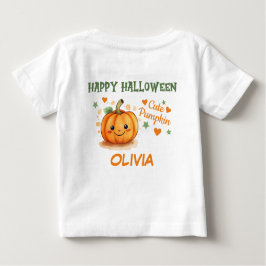 Camiseta De Bebé Bebé Halloween Calabaza