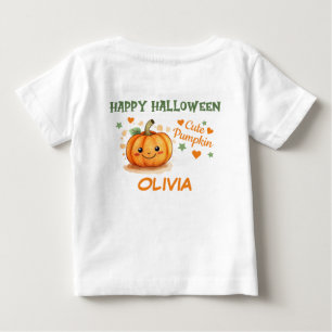 Camiseta De Bebé Bebé Halloween Calabaza