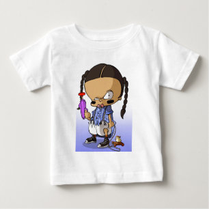 Camiseta De Bebé Bebé Hip Hop Gangsta