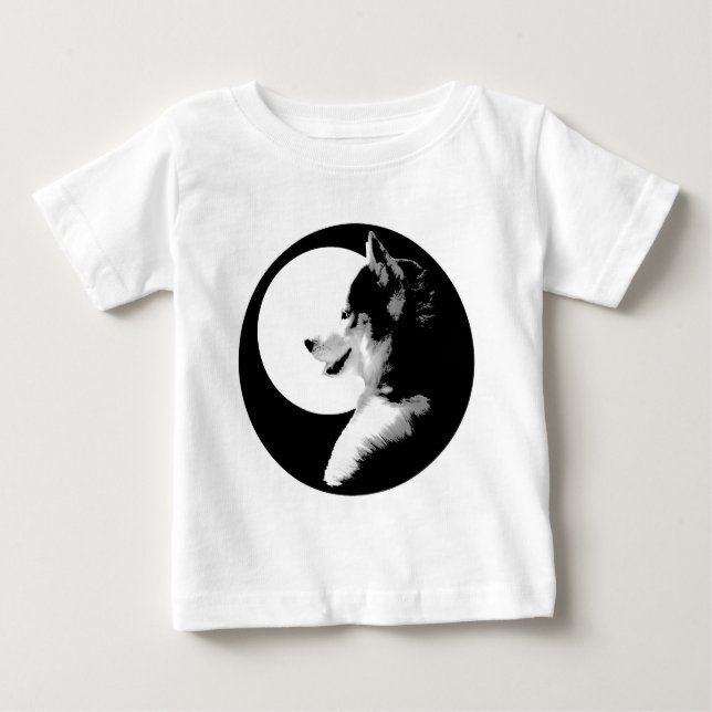 Camiseta De Bebé Bebé Husky Shirt Sled Dog Baby Tee Shirts (Anverso)