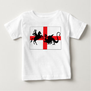 Camiseta De Bebé Bebé inglés de la bandera del día de San Jorge