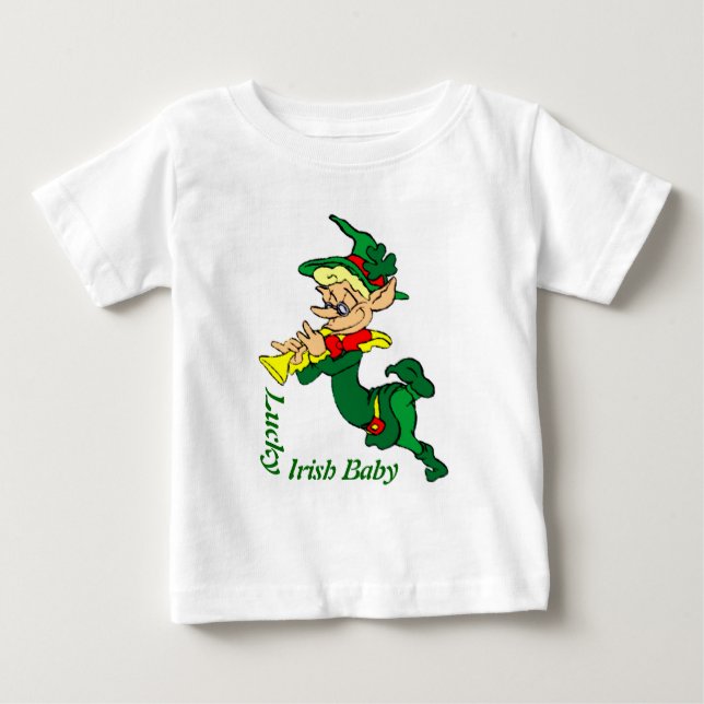 Camiseta De Bebé Bebé irlandés afortunado (Anverso)