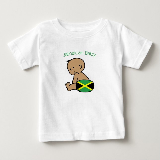 Camiseta De Bebé Bebé jamaiquino (Anverso)