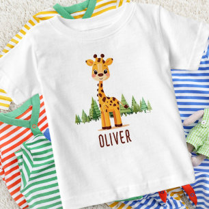 Camiseta De Bebé Bebé Jirafa Adorable