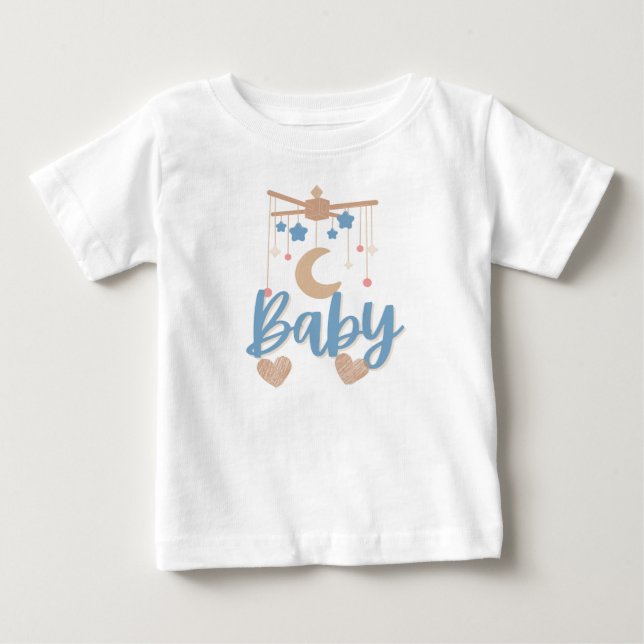 Camiseta De Bebé bebé juguetón estampado (Anverso)