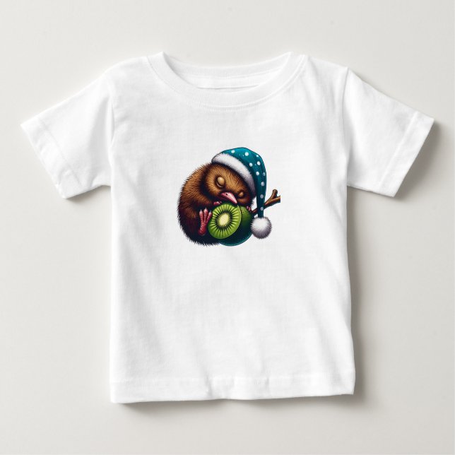 Camiseta De Bebé Bebé Kiwi Bird (Anverso)