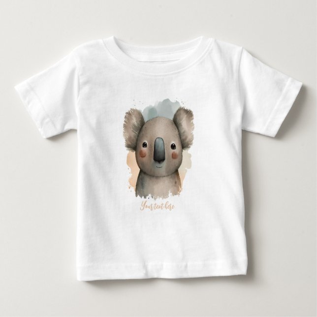 Camiseta De Bebé Bebé Koala Tee personalizado (Anverso)